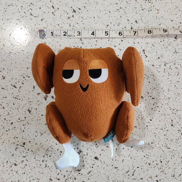 Bark TurKeith Turkey Thanksgiving Squeaky Crinkle Plush Dog Toy sz M/L - Picture 8 of 8